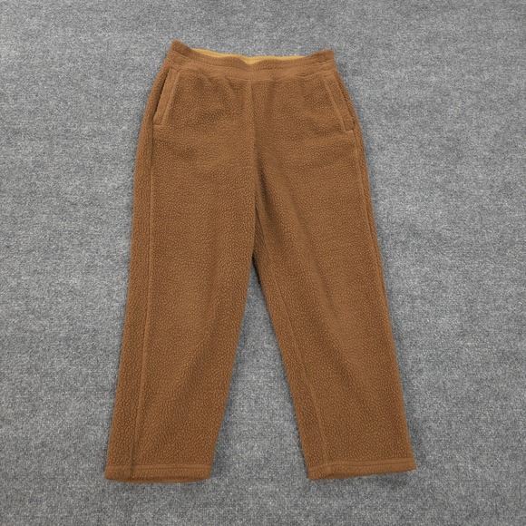 Patagonia Pants - Patagonia Pants Womens M Brown Shearling Crops Fleece Sweatpants Hiking Outdoors